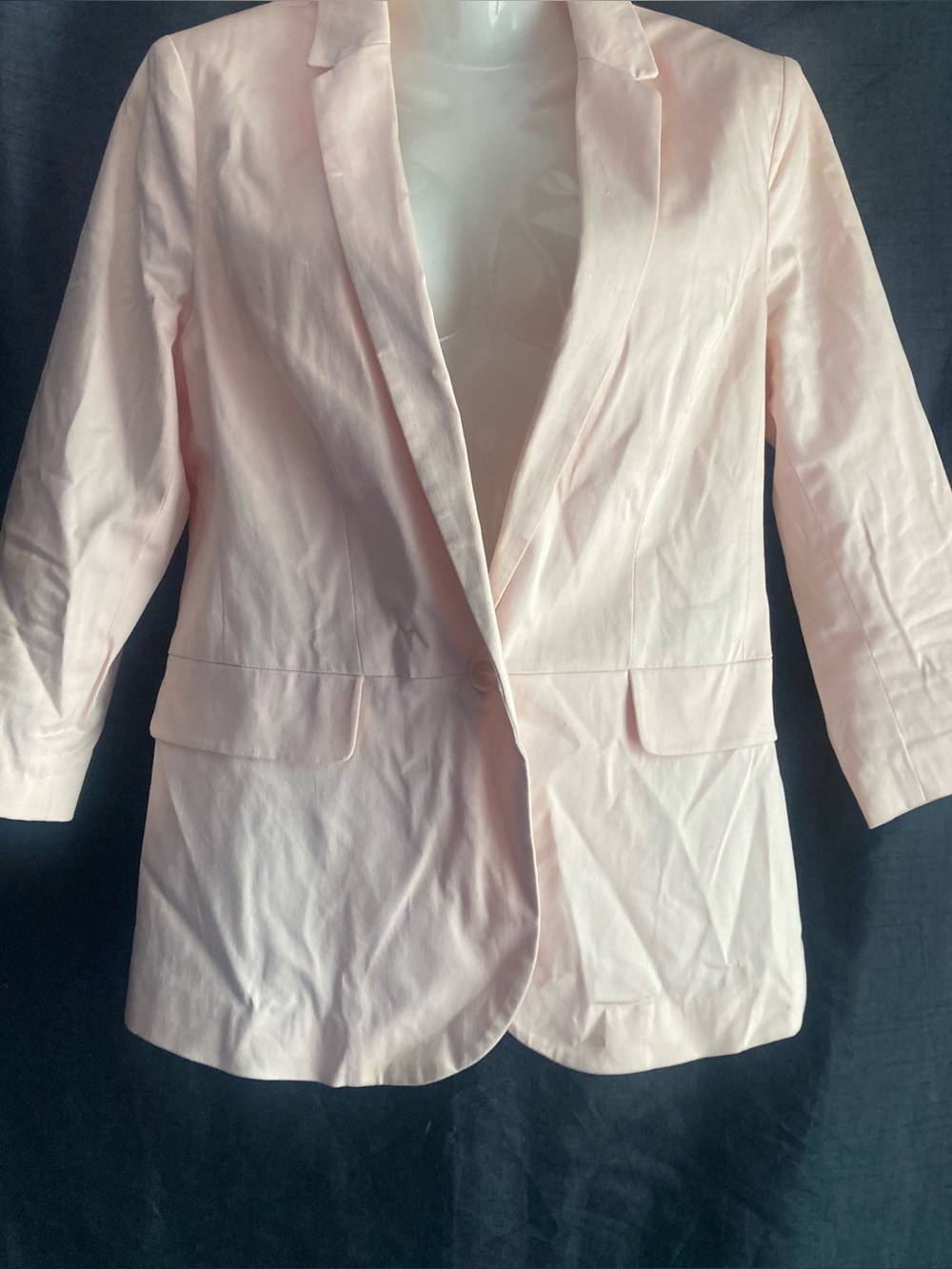 Smart Set Pink Blazer Medium Open Front Office Career Spring Jacket